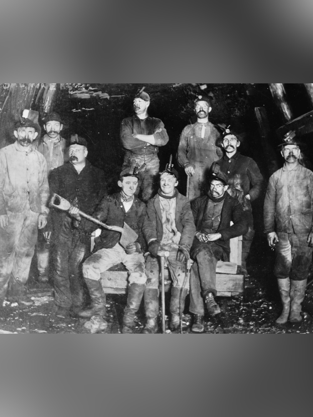 1910 Group of Coal Miners 8x10 Photo Print